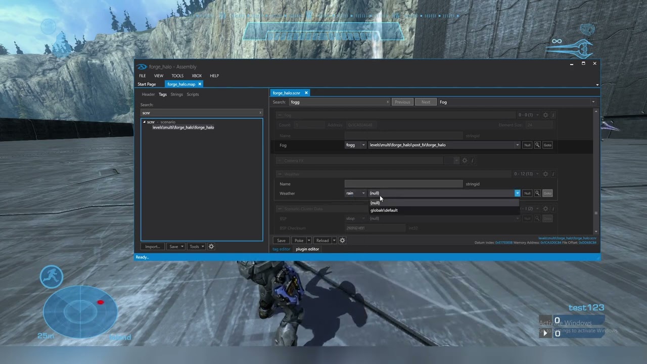 Halo Mcc Assembly how to add weather/rain/snow