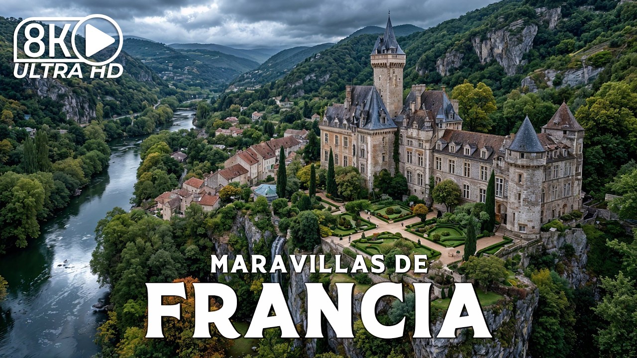 Maravillas de Francia - Un Viaje Cinematográfico por Sus Lugares Más Bellos | Vídeo de viaje en 8K