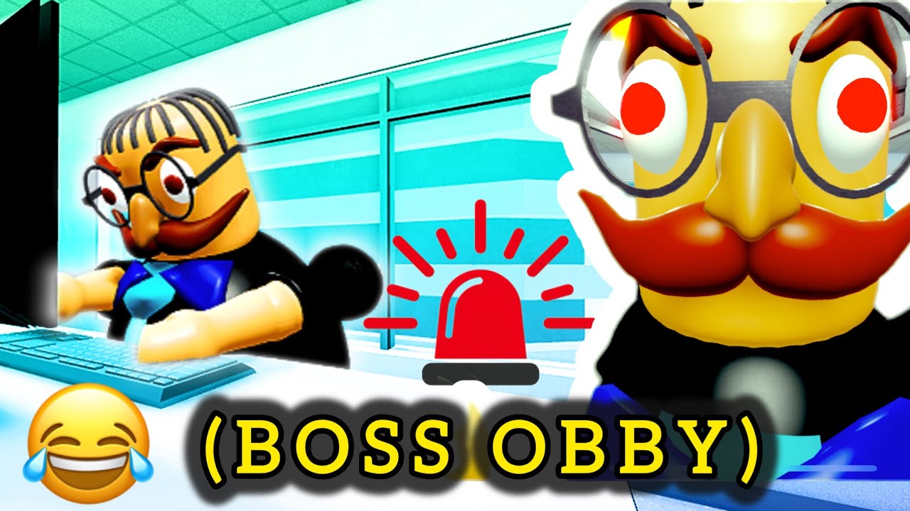 ESCAPE the BAD BOSS in ROBLOX Obby! (Scary & Funny Gameplay)