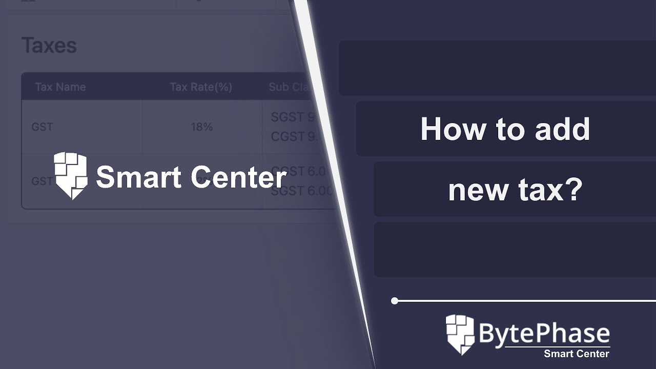How to Add New Tax in BytePhase CRM Software