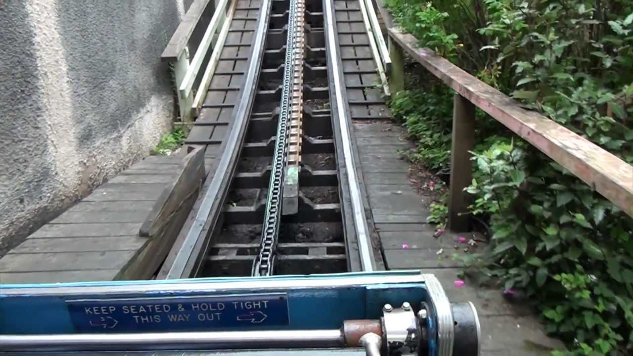 Zipper Dipper Roller Coaster POV Junior Wooden Rollercoaster Blackpool Pleasure Beach Blue Flyer UK