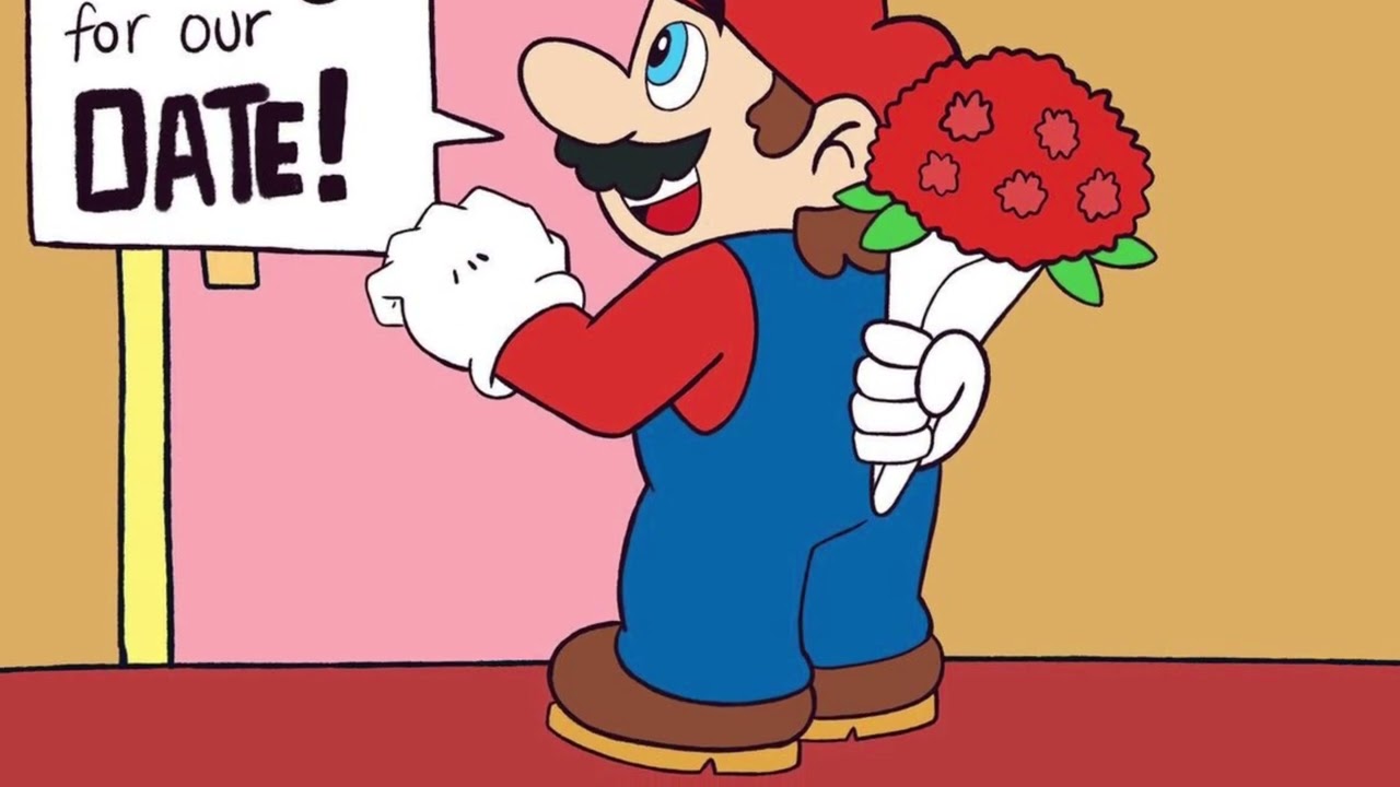Mario and princess peach going on a date