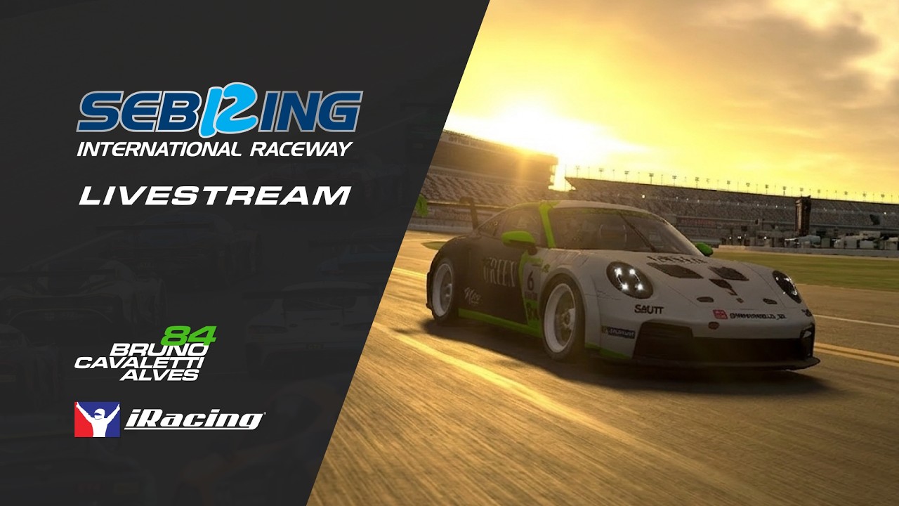 Porsche Cup em Sebring | iRacing AO VIVO