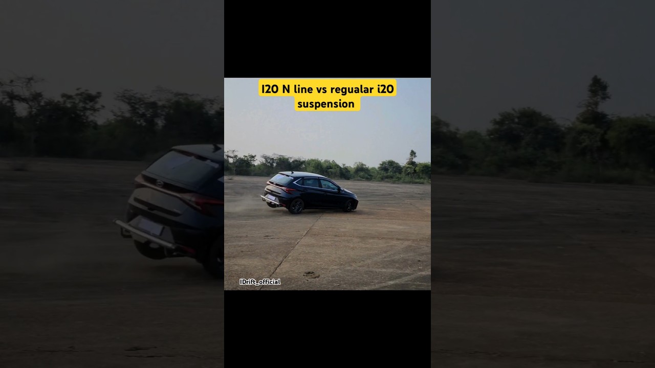 i20 regular vs i20 n line suspension test #i20 #hyundai