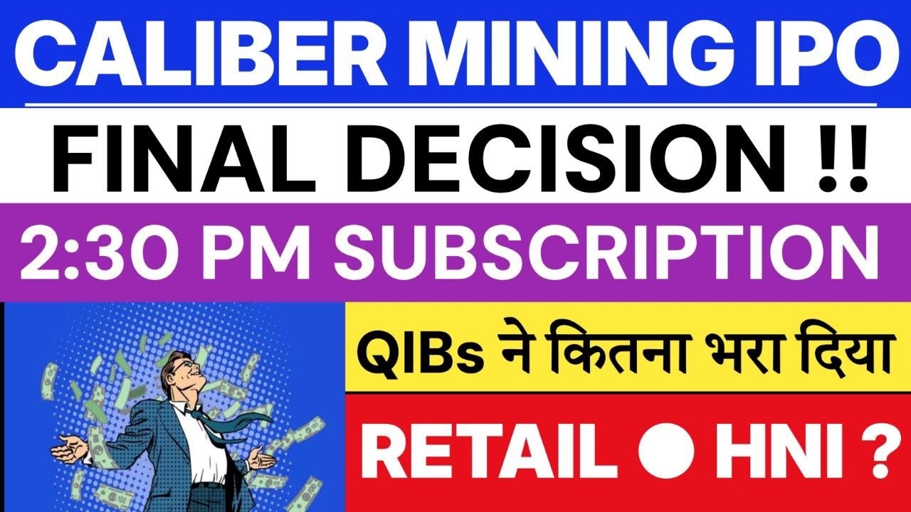 Caliber Mining IPO Final Decision 💥| Caliber Mining IPO Day 3 Subscription | Caliber Mining IPO