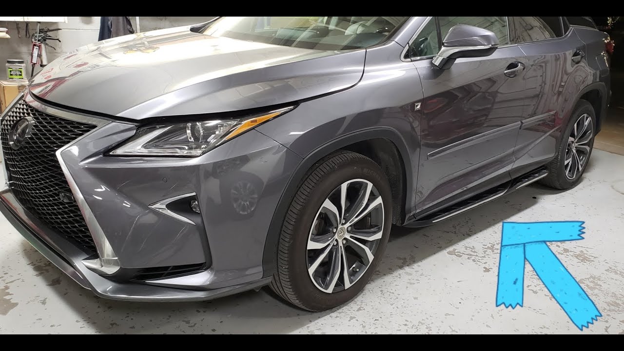 💥Side steps running board on 2016-2019 Lexus RX 350 Rocker Install (Heka) brand. 