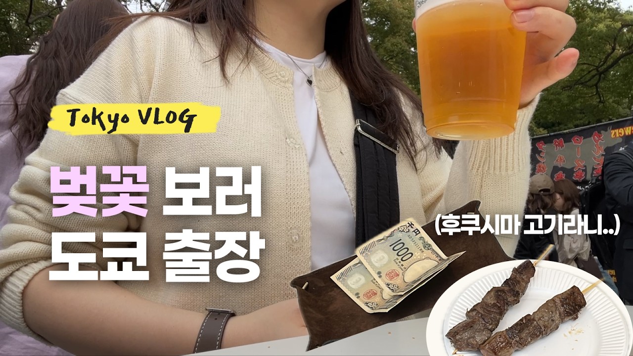일본 도쿄 브이로그 | 벚꽃 시즌에 도쿄 출장 🇯🇵 우에노공원에 10년만에 갔더니..😱