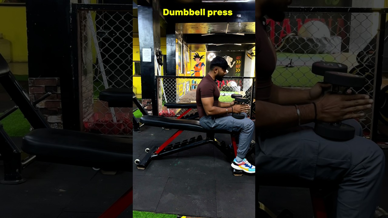 Dumbbell press (Do This) 💯✅ 