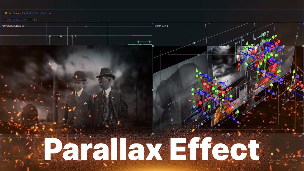 Parallax Effect எப்படி AFTER EFFECTS ல Create பண்ணுறது | How to Create Parallax Effect | Tamil