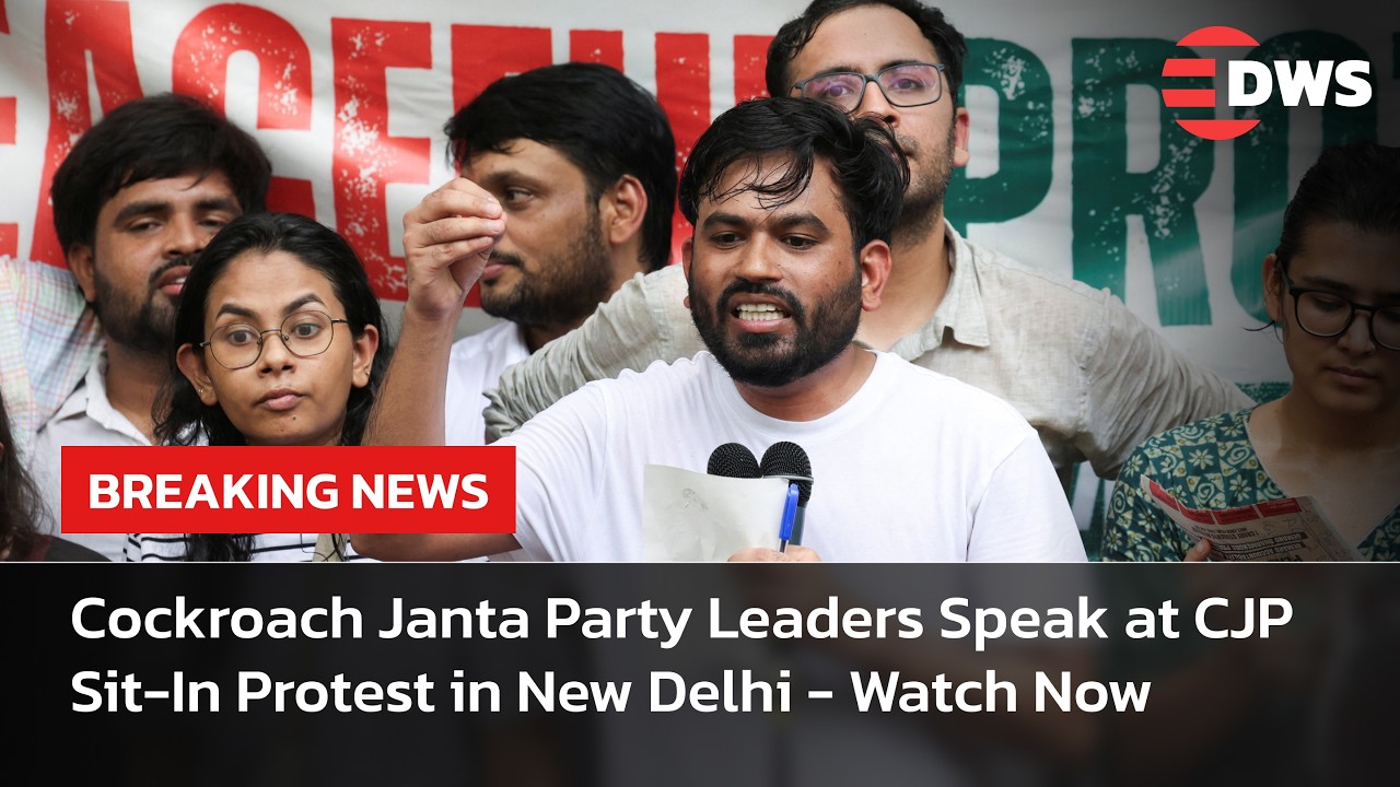 Cockroach Janta Party Leaders Address Protest in Delhi Over Education Minister&rsquo;s Resignation | AC14