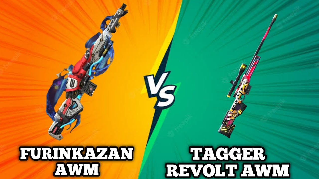 FURINKAZAN AWM VS TAGGER REVOLT AWM DAMAGE TEST VIDEO GARENA FREE FIRE