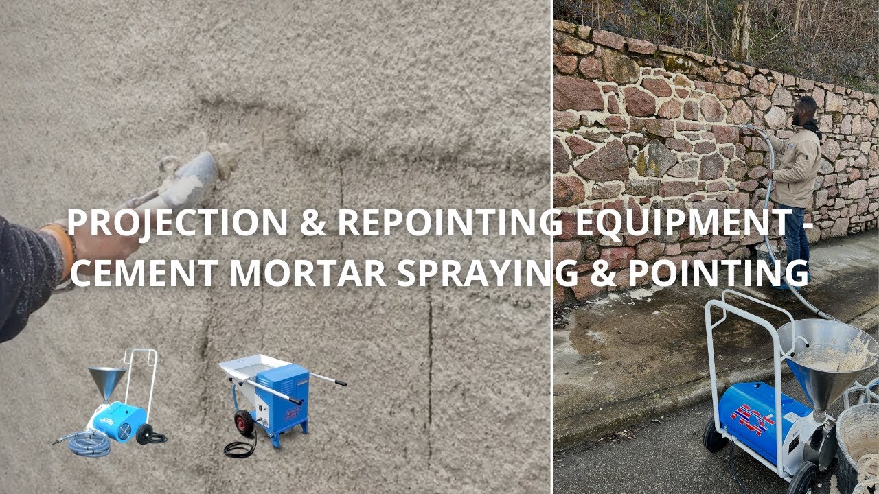 Projection & repointing equipment - cement mortar spraying & pointing pump Paloma & Condor ACF