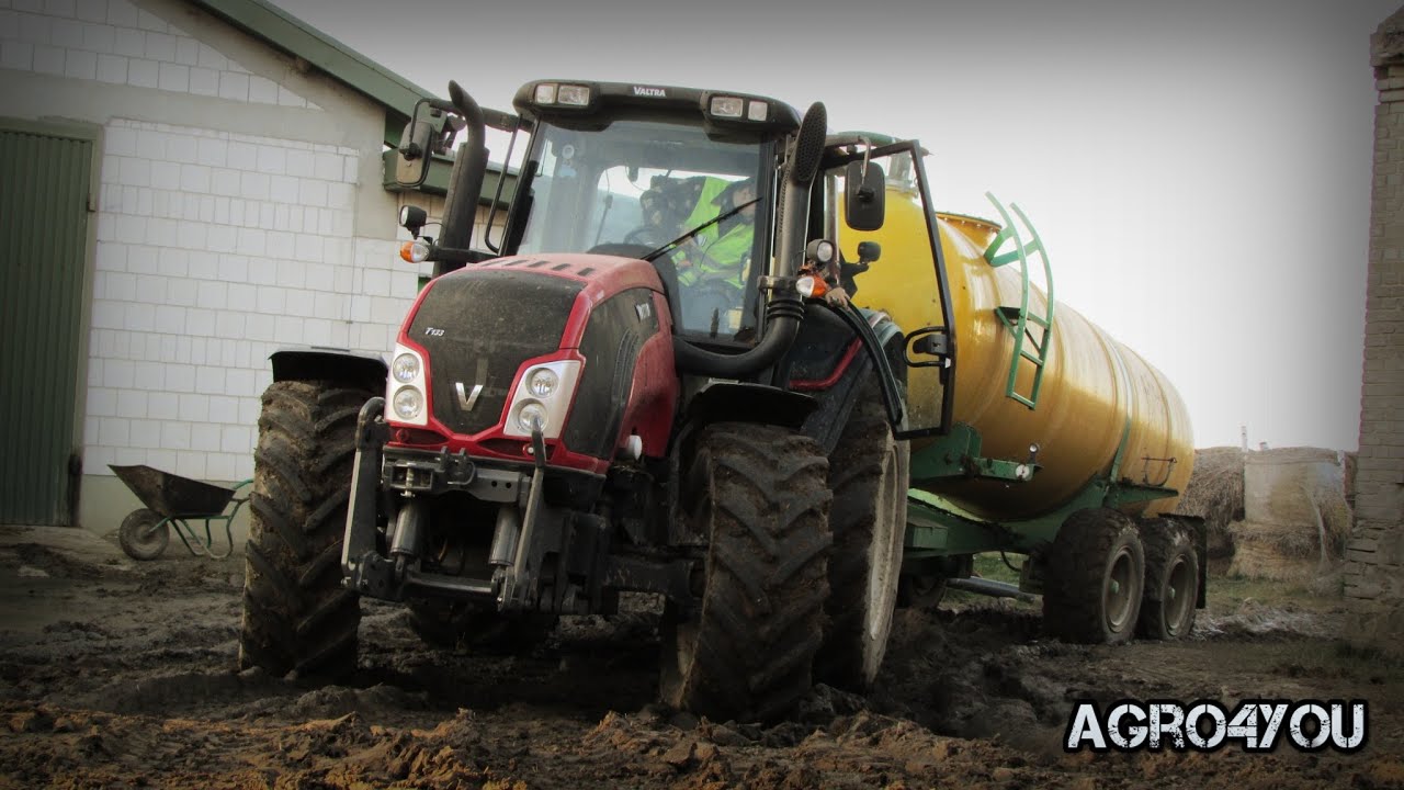 Gnojowica [GoPro4] Valtra T133 HiTech & Fortschritt HTS 100 ☆ Świętokrzyskie Gülle Slurry