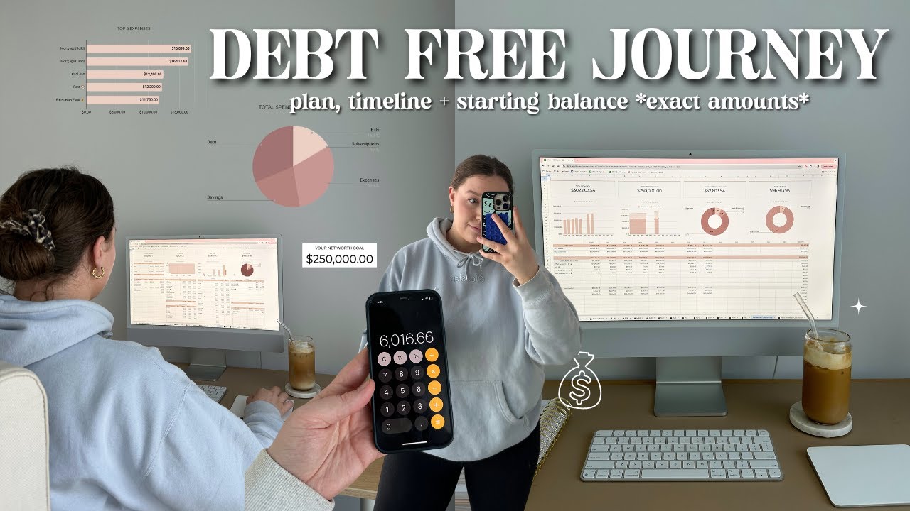 DEBT FREE JOURNEY 💸 plan, timeline + starting balance *exact amounts* 📈