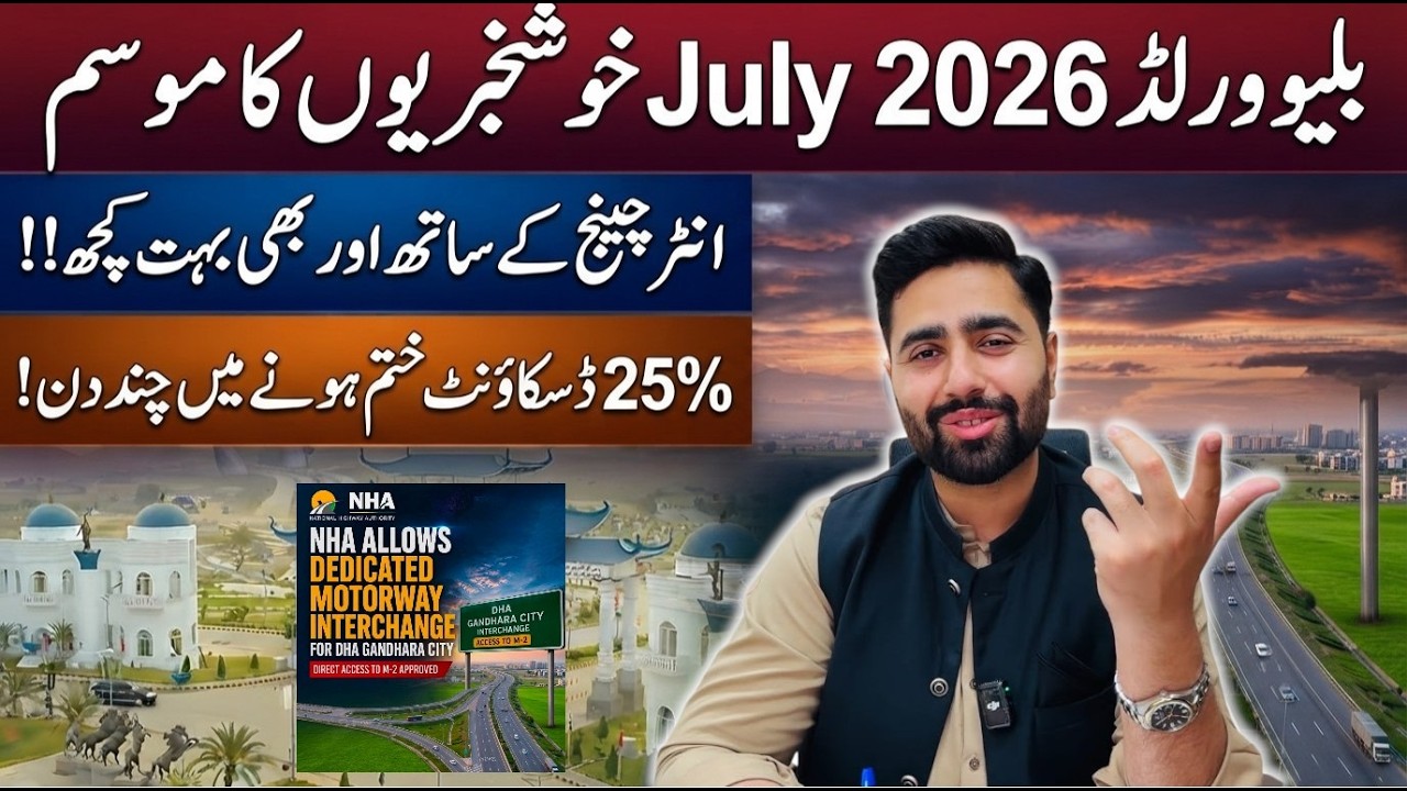Blue World City | Big News for Clients | 25% Development Charges Discount 🔥