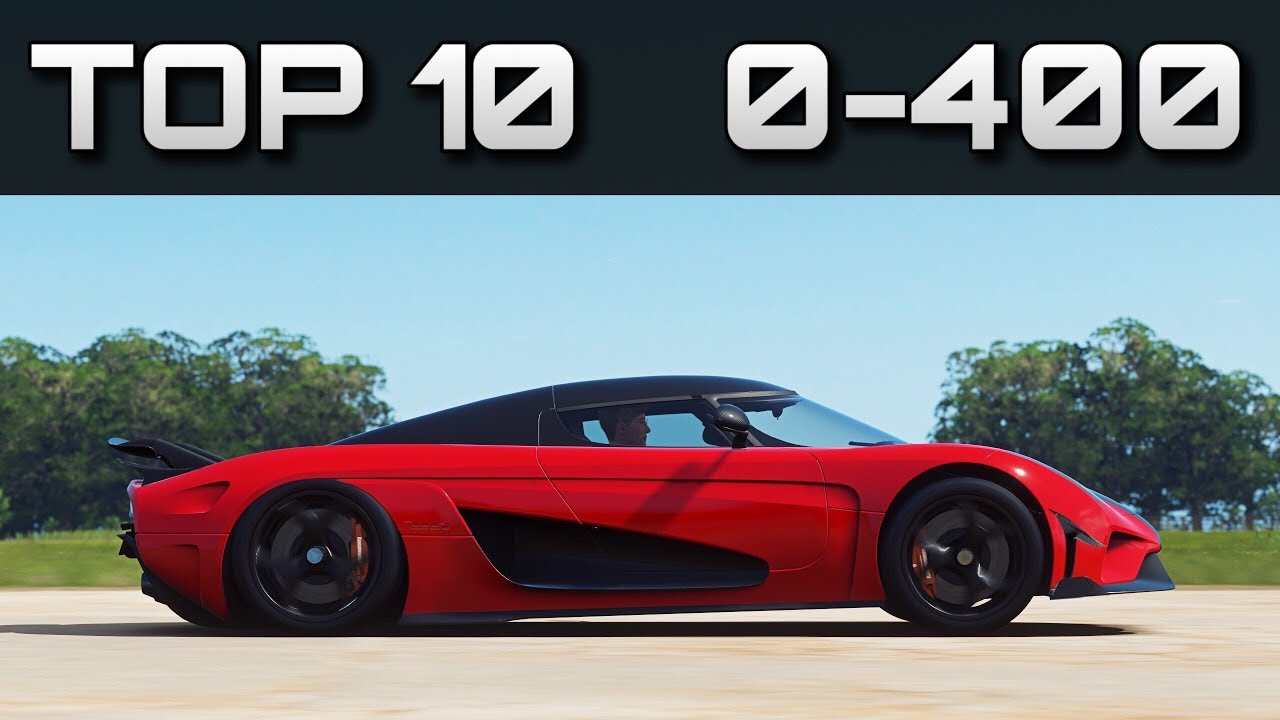 TOP 10 FASTEST 0-400 CARS | Forza Horizon 4 | Crazy Accelerations!