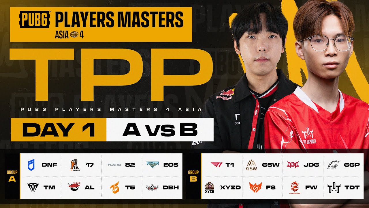 PUBG Players Masters 4 ASIA &ndash; TPP Mode | Day 1