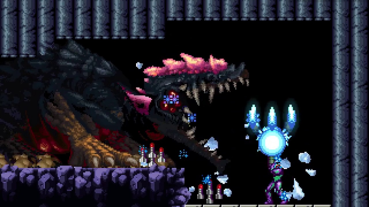 AM2R vs. Metroid Queen (Fusion Mode)