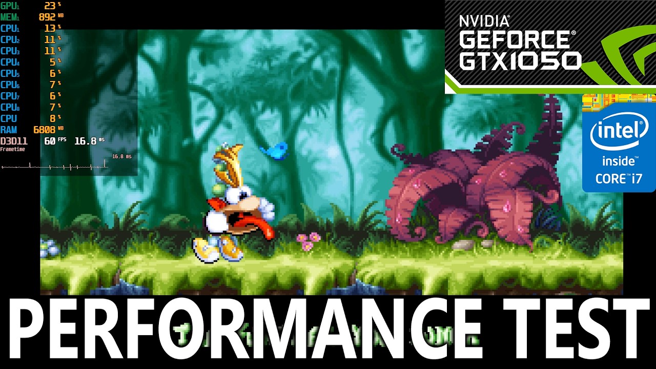 Rayman 30th Anniversary Edition on GTX 1050