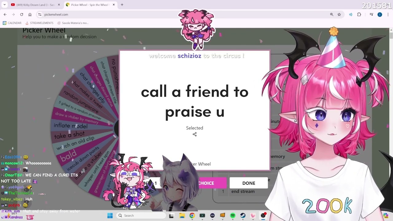 Camila calls  Filian to praise her.