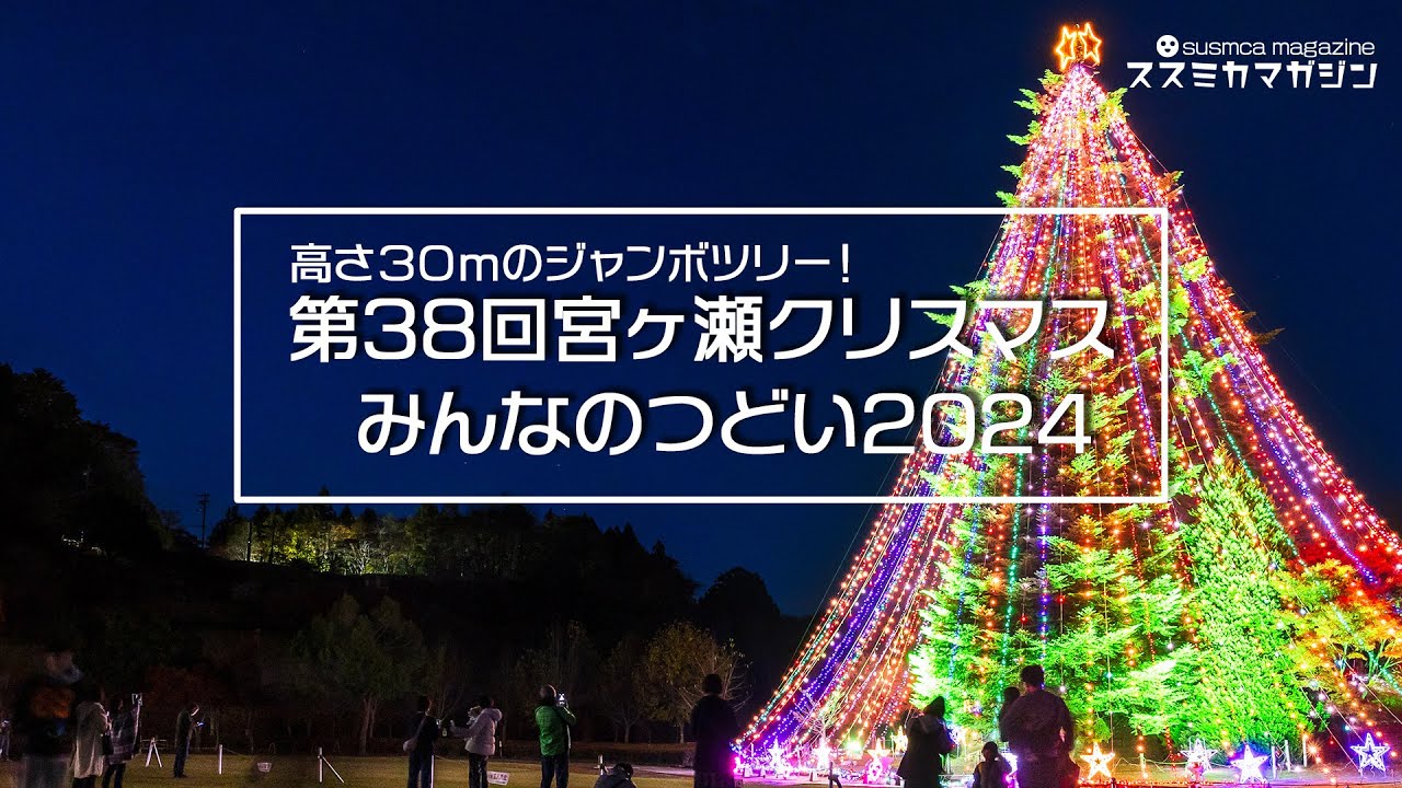 2024🎄第38回宮ヶ瀬クリスマスみんなのつどい #ジャンボクリスマスツリー #30mの巨大ツリー