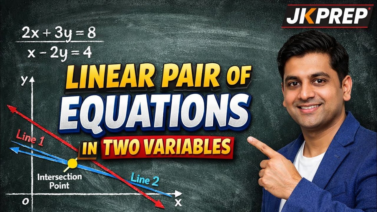 Linear pair of Equations in two variables #JKSSB #Maths one shot