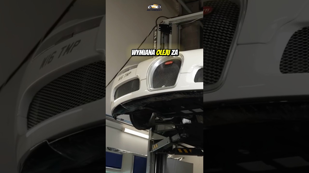 Wymiana oleju za 100 000 złotych? W Bugatti Veyron to norma! 🏎️💸#car #bugatti #shorts #fakty #fyp