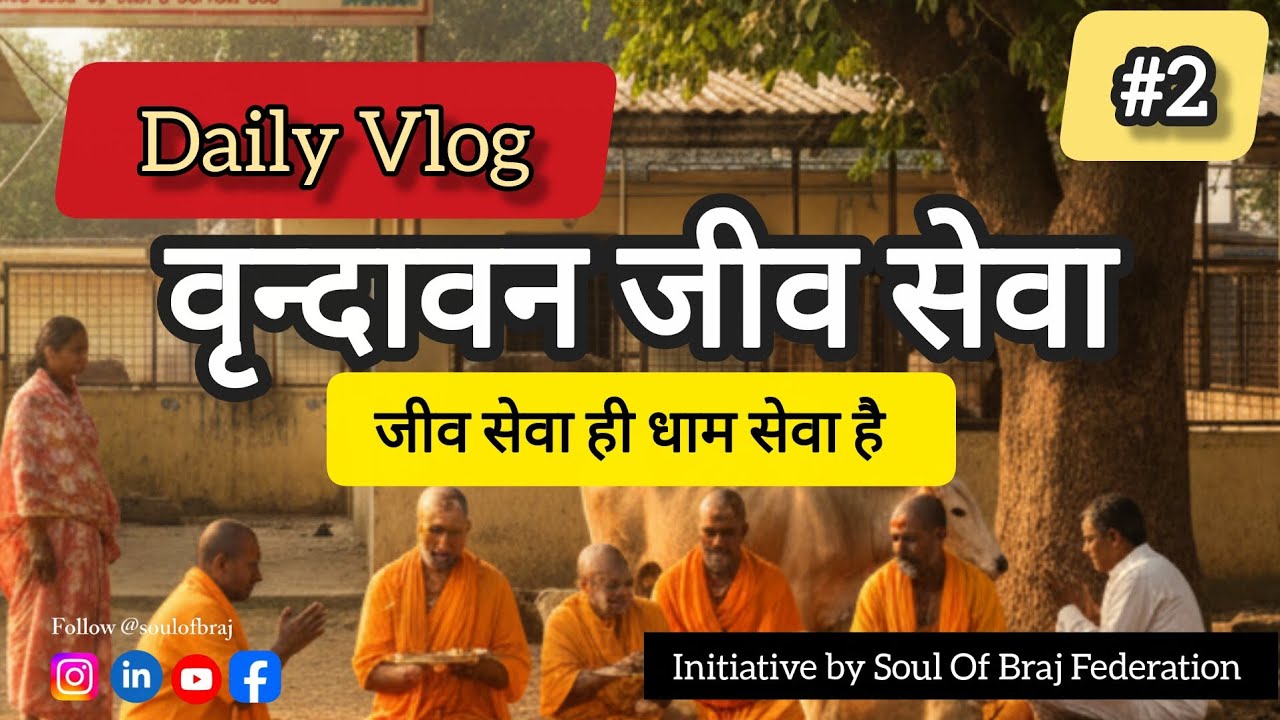 Vrindavan में किसी के दर्द को कम करना ही सेवा | Join Our Team | #2 Daily Vlog 