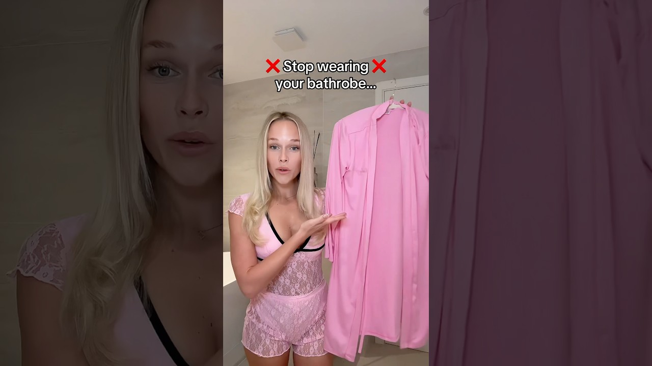 How to tie bathrobe so it won&rsquo;t open! Easy fashion hack for the girls 💅 #fashionhack #stylingtips