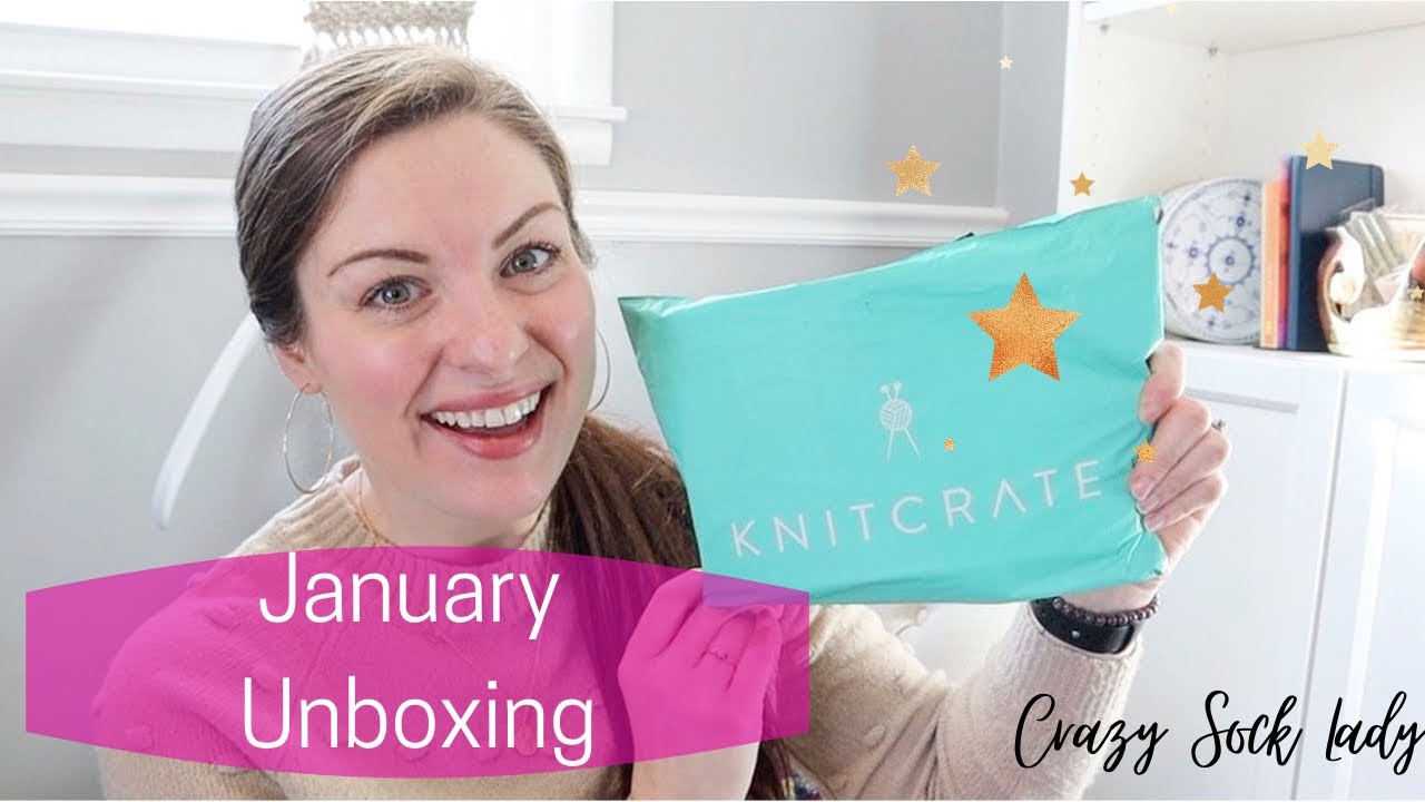 January Sock Crate / KnitCrate Unboxing / Crazy Sock Lady