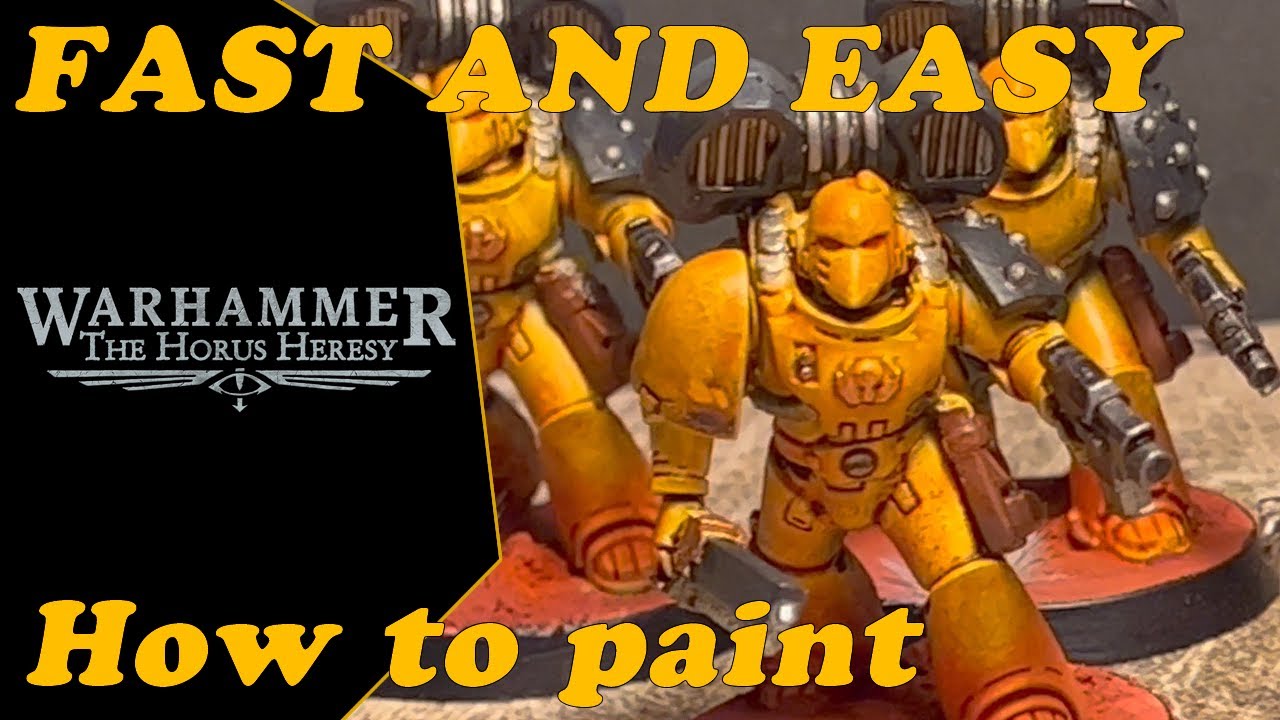 How to Paint Horus Heresy MKVI Assault Marines FAST and EASY