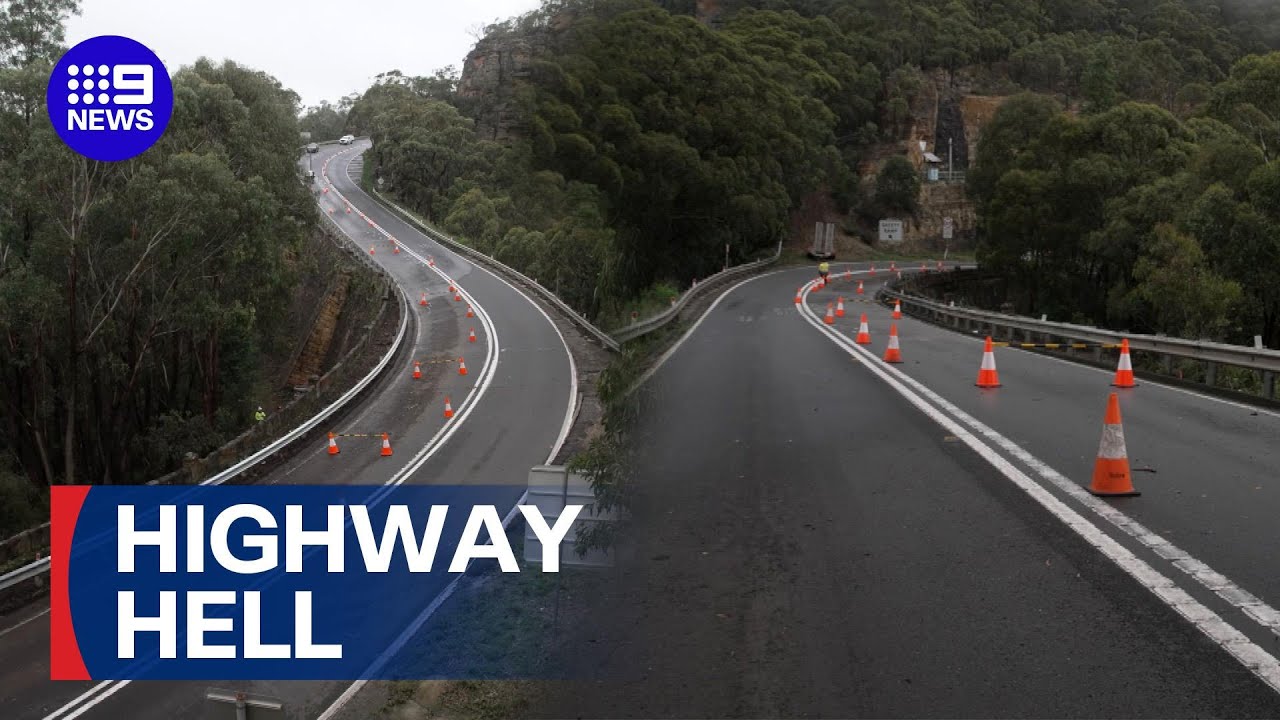 Highway vulnerable to collapse after years of neglect | 9 News Australia