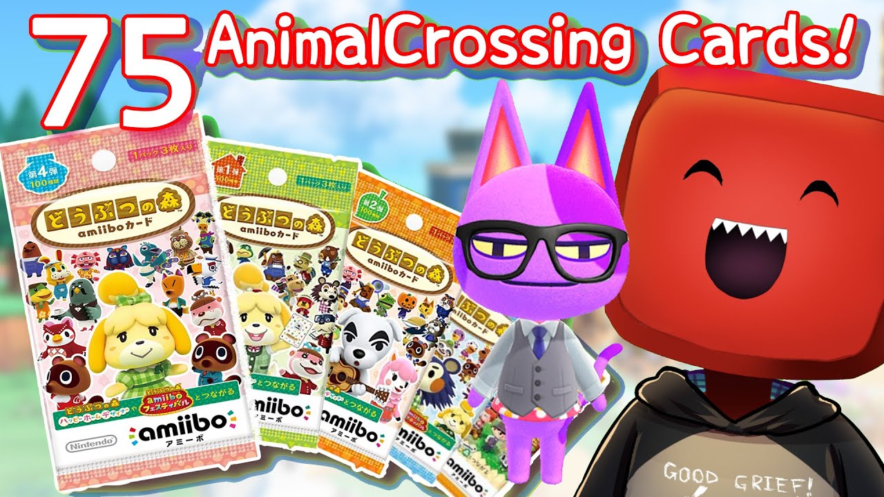 Opening 25 Amiibo Card Packs! -  Animal Crossing Series 1・2・3・4