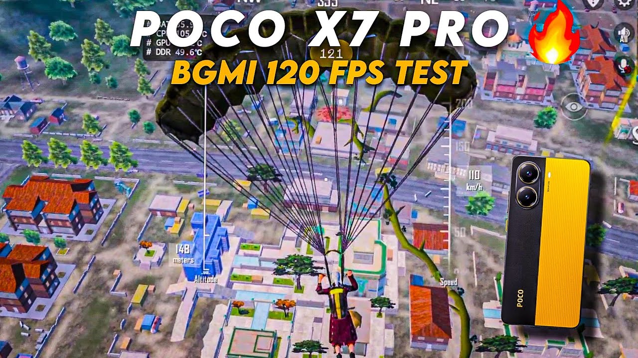 POCO X7 PRO 🔥BGMI 120 FPS TEST AFTER 4.2 UPDATE WITH FPS MATTER GAMEPLAY #pocox7pro #pocox6pro #poco