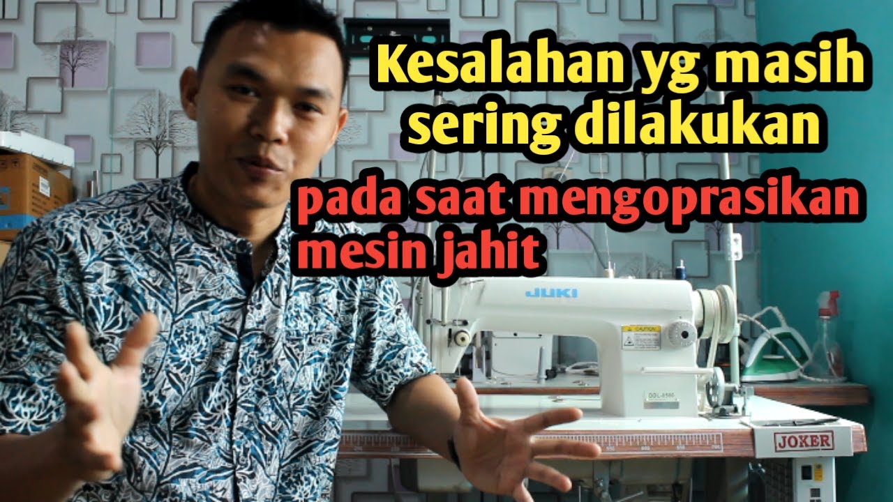 TIPS MENGOPRASIKAN MESIN JAHIT YG BENAR