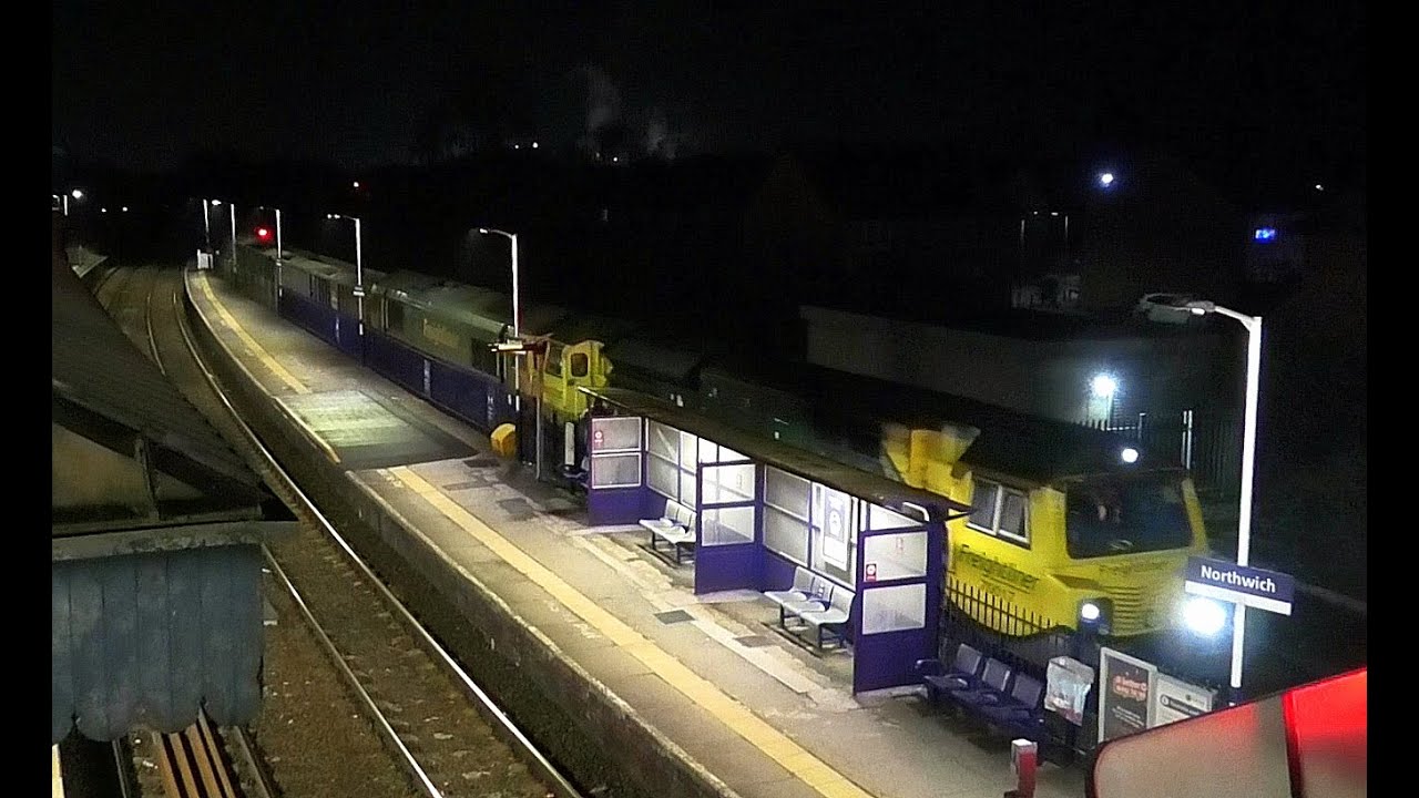 4000 tonne stone train TRIAL., Northwich, 16th March 2021