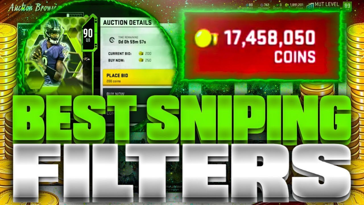 BEST SNIPING FILTER IN MADDEN 20 TO MAKE COINS!! | HOW TO SNIPE IN MADDEN 20 ULTIMATE TEAM!!