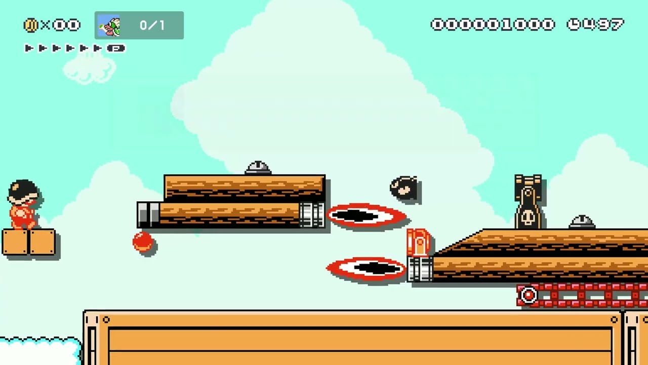 戦車　戦艦 [Tank, Battleship] by オジ3ン [Oji3n] 🍄Super Mario Maker 2 | Switch 2 | No Commentary #duv