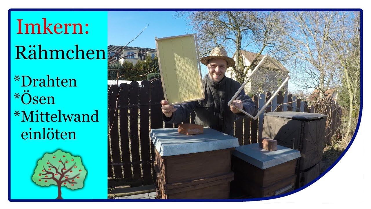 Imkern | Rähmchen zusammen bauen | Drahten | Mittelwände einlöten mit vielen Tipps