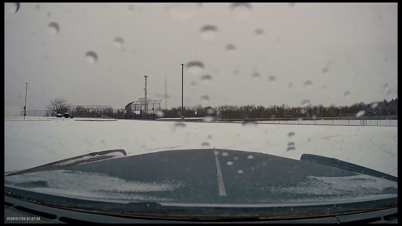 Having fun in the snow with my 1968 Cadillac Eldorado