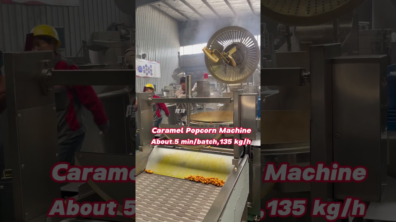 Caramel Popcorn maker machine,Ball shape popcorn machine,Industrial automatic caramel popcorn line
