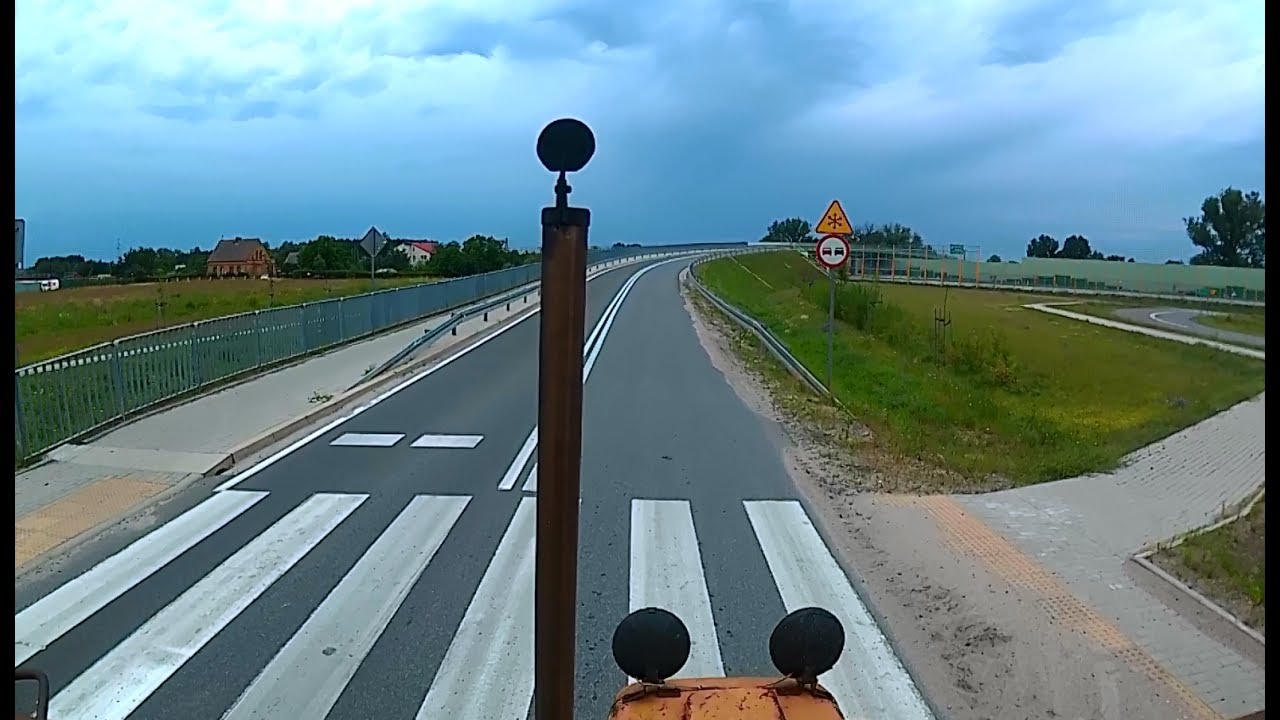 Ursus C330M Turbo - Próba mocy, czyli wjazd na wiadukt 4t [dźwięk silnika]