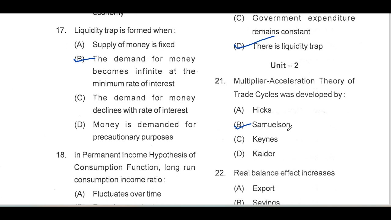 SSB Economics Previous year question 2016 Part-2 (Question 11-30)#ssb #economics #ugc net economics
