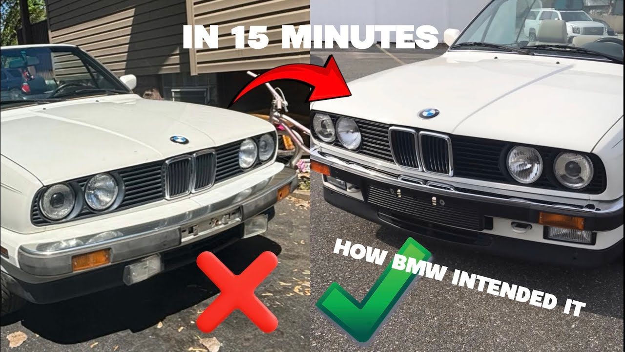 HOW TO PUT TOGETHER EURO BUMPER FOR YOUR E30