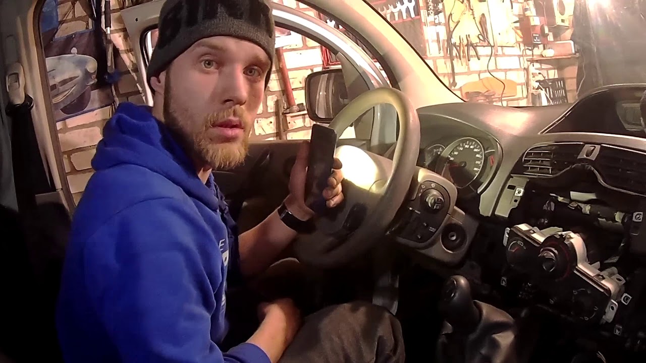 Как снять торпедо и заменить вентилятор печки на #Renault Cangoo 2009
