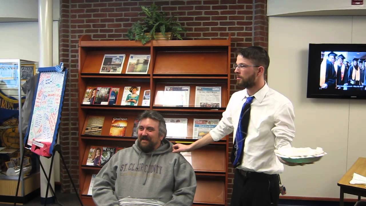 Library Week 2014 - Pie to the face
