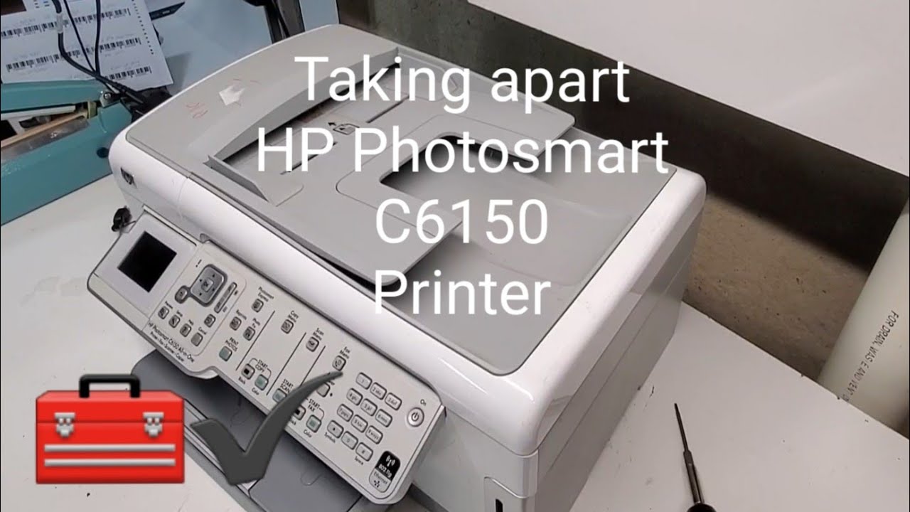 Taking apart HP Photosmart C6150 Printer for Repair or Parts C6180 C7280 C7250