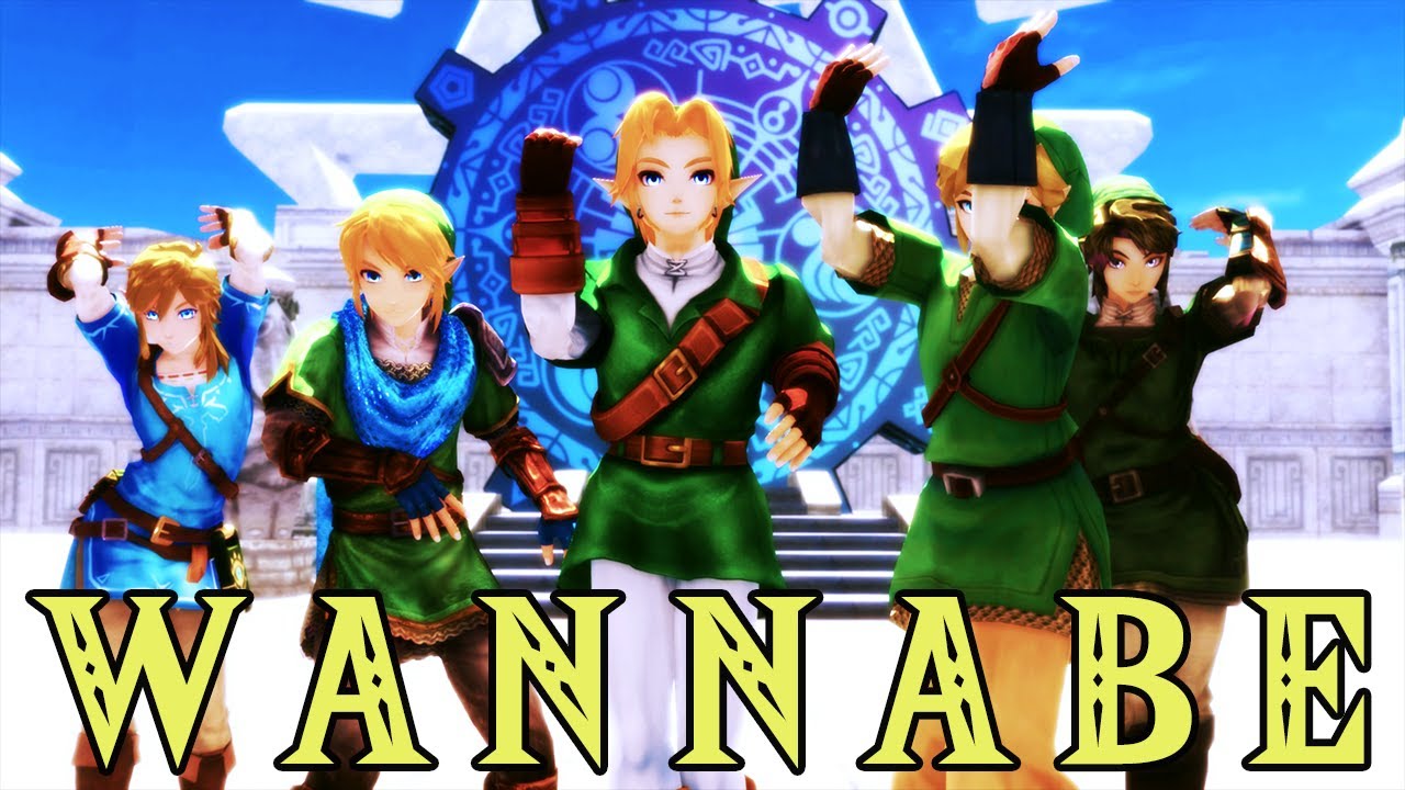 WANNABE - OoT Link / HW Link / BotW Link / TP Link / SS Link (The Legend of Zelda)  【MMD Animation】