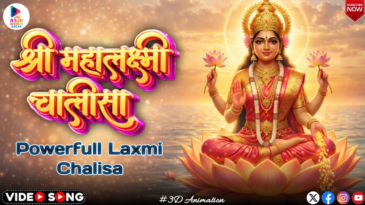Shree Lakshmi Chalisa | Mata Laxmi Bhajan | Full New Chalisa Path