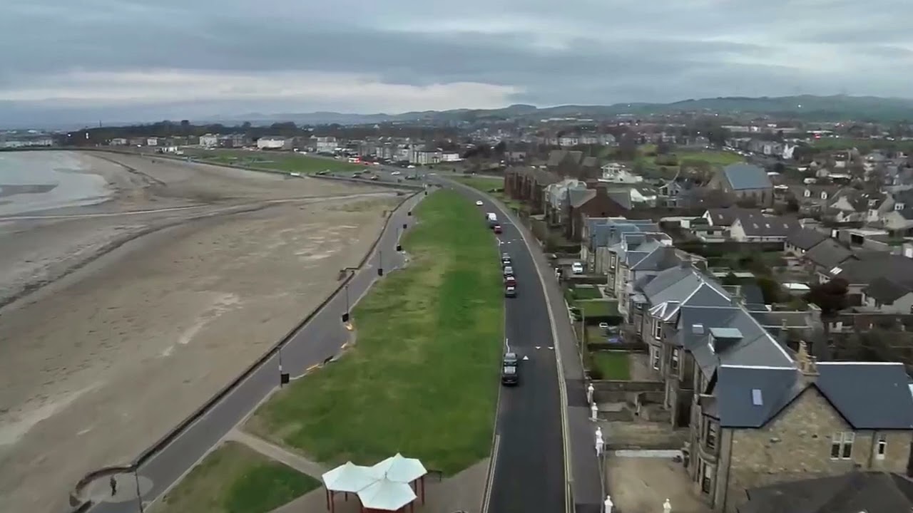 Saltcoats Shore in the evening.